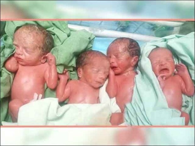 پاکستان میں خاتون نے 4 بچوں کو جنم دیا