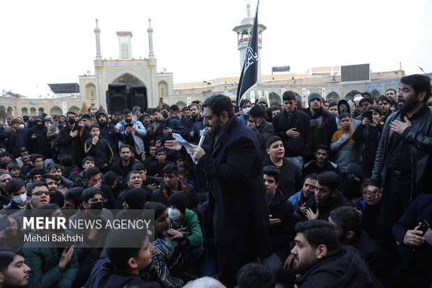 قم میں حضرت امام ہادی (ع) کی شہادت کی مناسبت سے عزاداری
