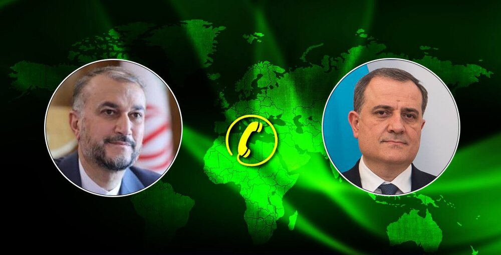 ایران اور آذربائیجان کے وزرائے خارجہ کی ٹیلی فونک گفتگو؛ سفارتخانے کے واقعے پر تبادلہ خیال
