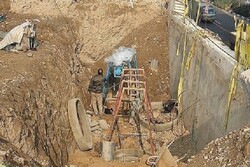 اجرای عملیات ساخت تقاطع غیرهمسطح روی بزرگراه آیت الله سعیدی