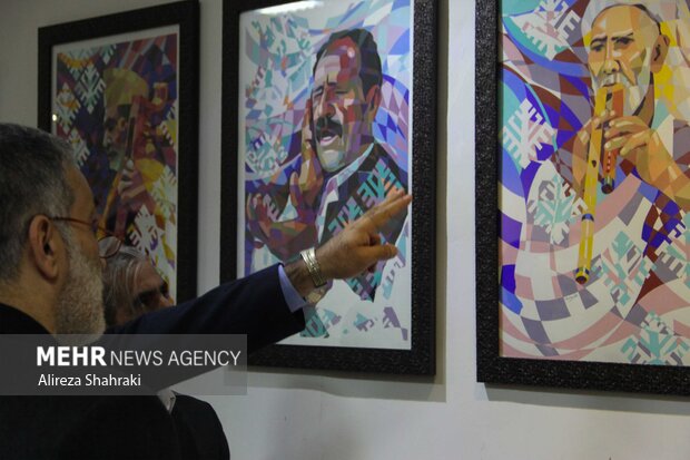 برگزاری افتتاحیه نمایشگاه هنرهای تجسمی فجر در زاهدان