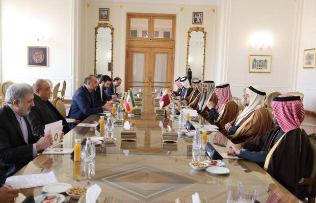 دیدار وزرای امور خارجه جمهوری اسلامی ایران و قطر
