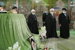 ایرانی عدلیہ کے سربراہ اور حکام کی امام خمینیؒ کے مزار پر حاضری
