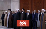 ایرانی عدلیہ کے سربراہ اور حکام کی امام خمینیؒ کے مزار پر حاضری+ویڈیو