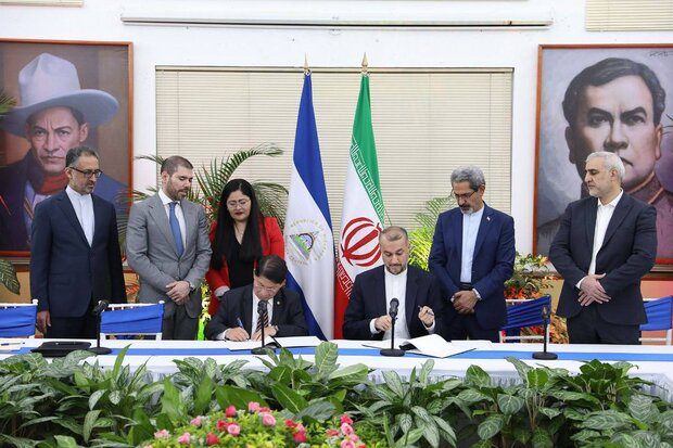 امضای یادداشت تفاهم همکاری سیاسی بین ایران و نیکاراگوئه