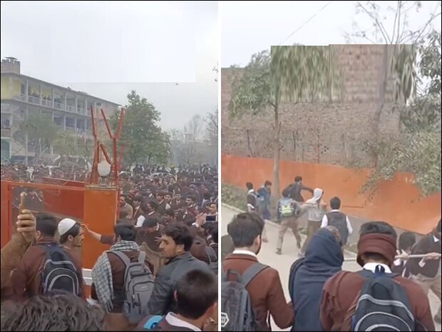 پاکستان میں توہین مذہب کا مبینہ واقعہ، کالج طلبا کی ہنگامہ آرائی