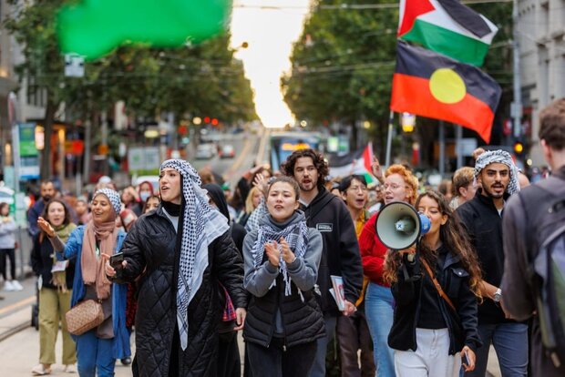 تظاهرات ضد صهیونیستی در شهر «ملبورن» استرالیا+ تصاویر