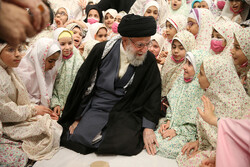 Ayatollah Khamenei receives girls coming of age