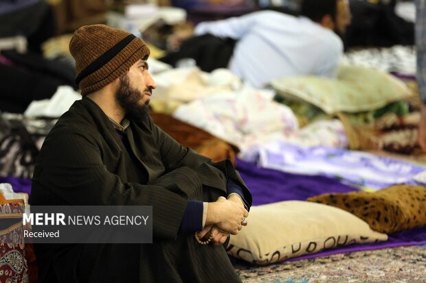 جانب من مراسم الاعتكاف بمسجد "جمكران" في قم المقدّسة