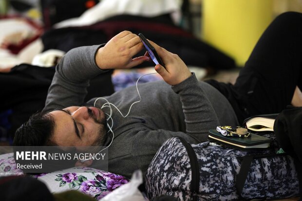 جانب من مراسم الاعتكاف بمسجد "جمكران" في قم المقدّسة