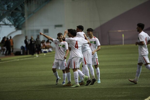 پیروزی تیم فوتبال نوجوانان ایران مقابل بلاروس