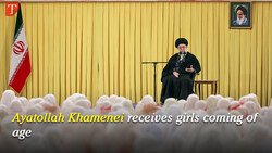 Ayatollah Khamenei receives girls coming of age