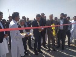 افتتاح واحد شستشو و دانه بندی شن و ماسه در شهرستان ایرانشهر