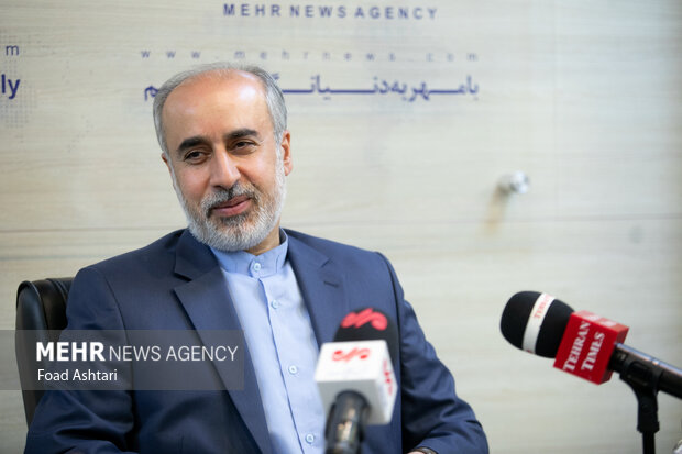 ناصر کنعانی سخنگوی وزارت امور خارجه در خبرگزاری مهر حضور دارد