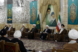 دیدار رئیس مجمع تشخیص مصلحت نظام با علمای مشهد