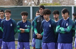 تمرین صبح جوانان ایران در چمن مصنوعی مرکز ملی فوتبال