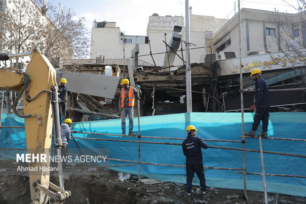 انفجار گاز در میدان طبرسی مشهد