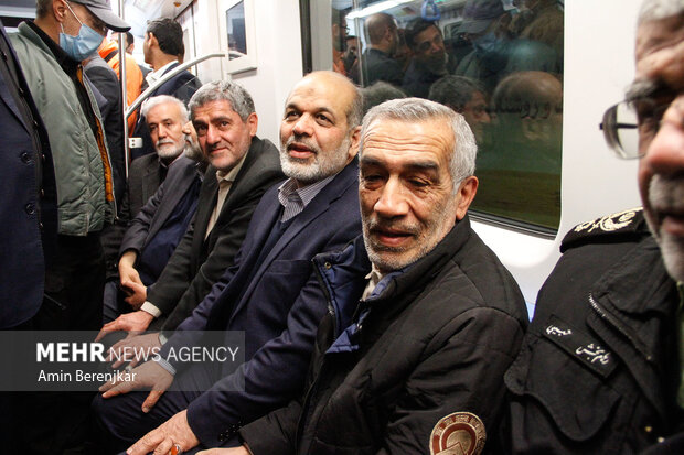افتتاح خط ۲ مترو شیراز با حضور وزیر کشور