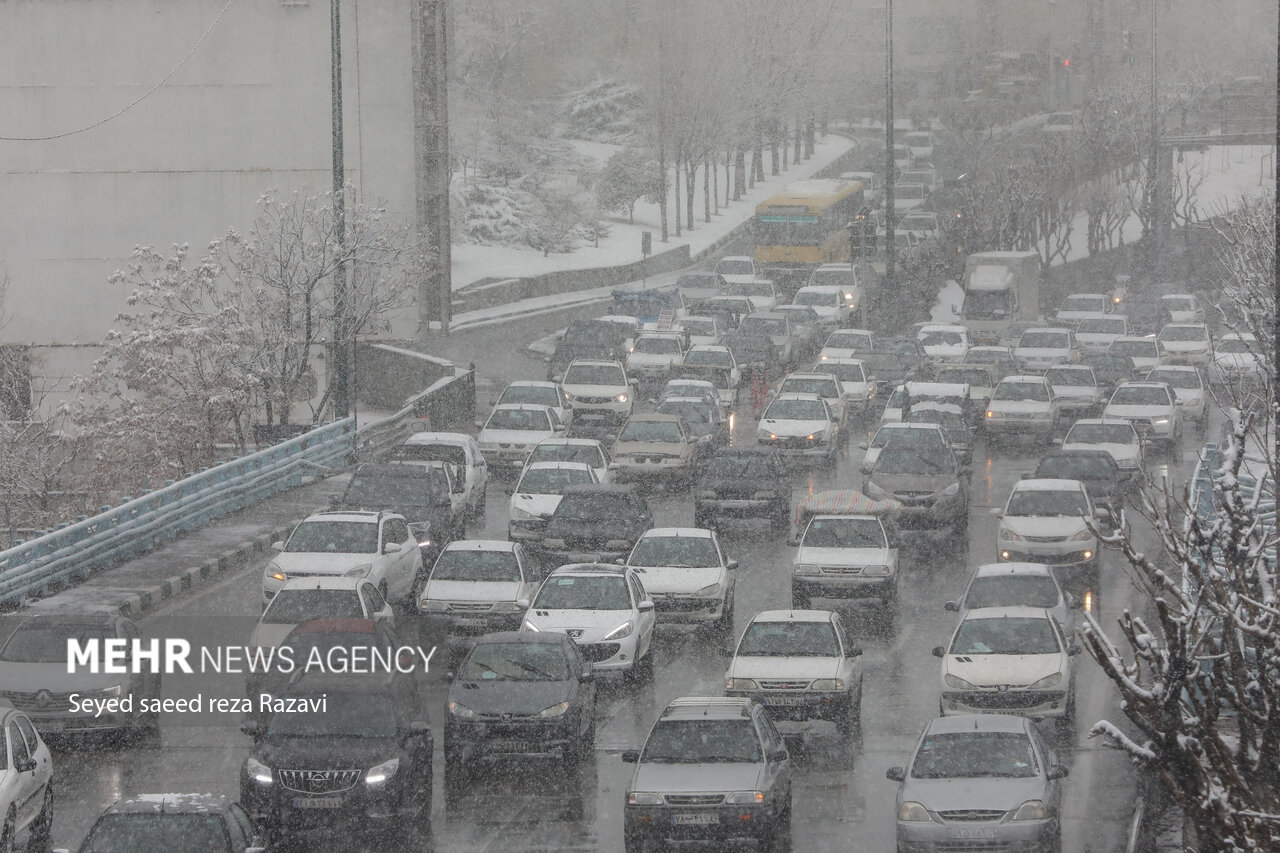 بارش برف و باران در تهران از پنجشنبه