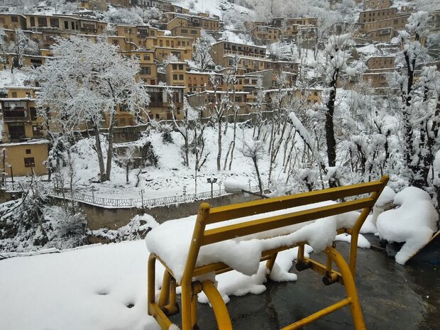 Snow blankets Iran’s Masouleh village