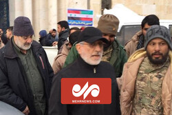 حضور سردار قاآنی در مناطق زلزله‌زده سوریه