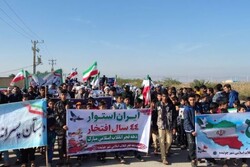راهپیمایی پرشور ۲۲ بهمن در چوئبده آبادان