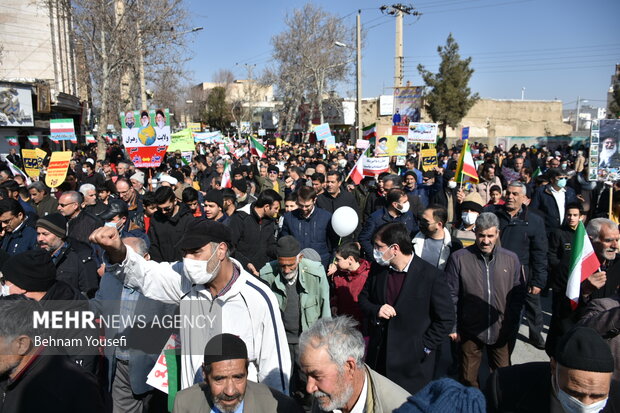 راهپیمایی ۲۲ بهمن در شهر امام