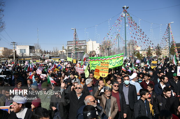 راهپیمایی ۲۲ بهمن در شهر امام