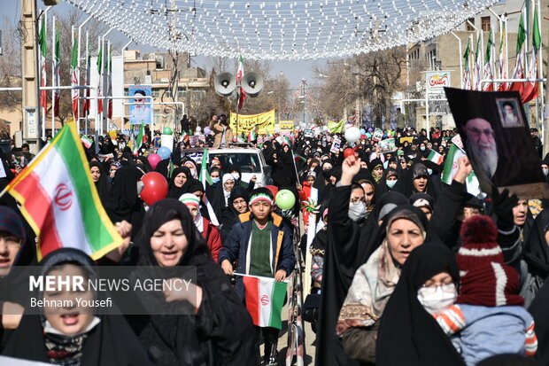 راهپیمایی ۲۲ بهمن در شهر امام