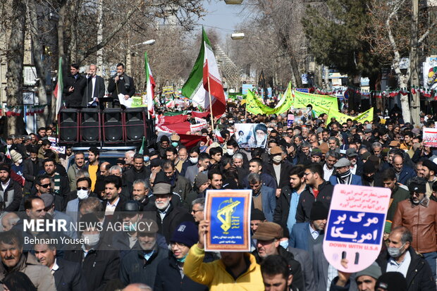 راهپیمایی ۲۲ بهمن در شهر امام