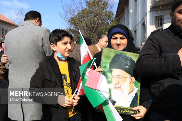 راهپیمایی یوم الله ۲۲ بهمن در رشت