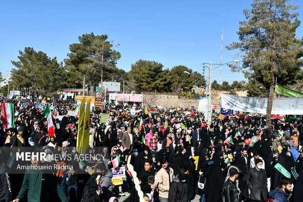 راهپیمایی ۲۲ بهمن در بیرجند