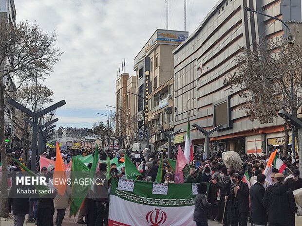 راهپیمایی ۲۲ بهمن در سنندج