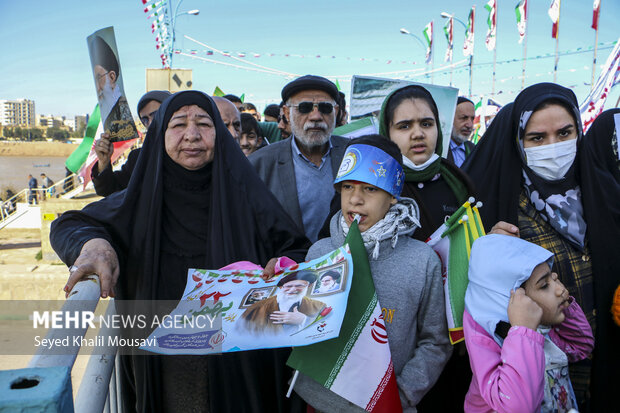 راهپیمایی ۲۲ بهمن در اهواز