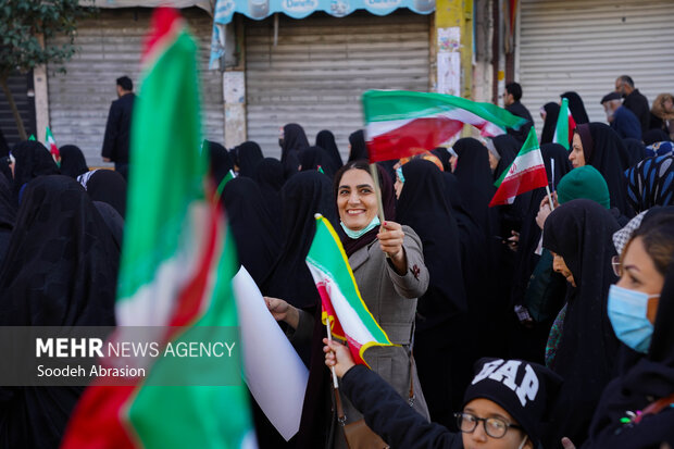 راهپیمایی ۲۲ بهمن در بابل