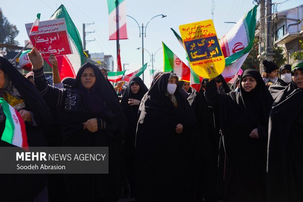 راهپیمایی ۲۲ بهمن در بابل