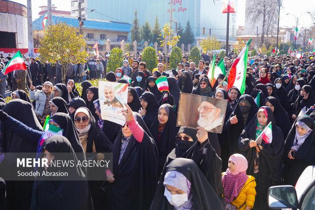 راهپیمایی ۲۲ بهمن در بابل