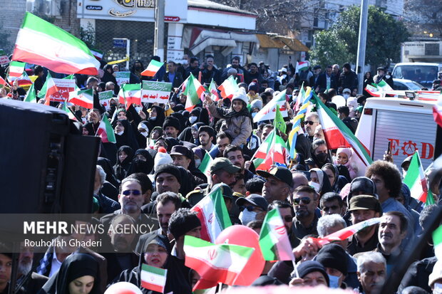 راهپیمایی ۲۲ بهمن در گلستان