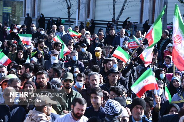 راهپیمایی ۲۲ بهمن در گلستان