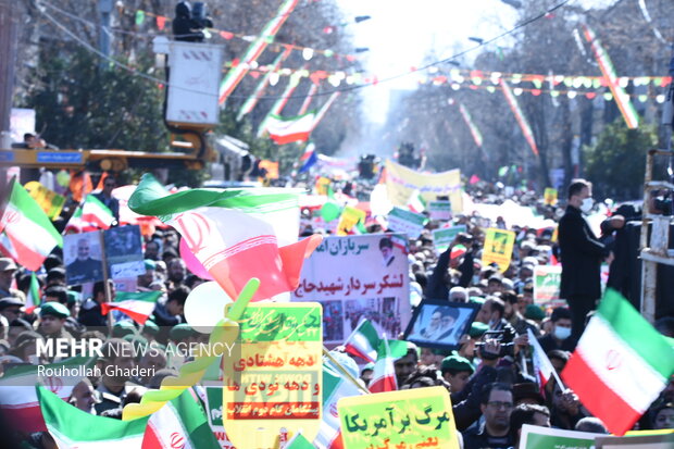 راهپیمایی ۲۲ بهمن در گلستان