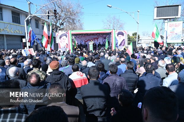 راهپیمایی ۲۲ بهمن در گلستان