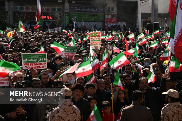 راهپیمایی ۲۲ بهمن در گلستان