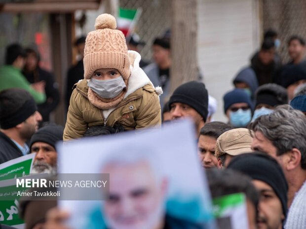 راهپیمایی 22 بهمن در تایباد