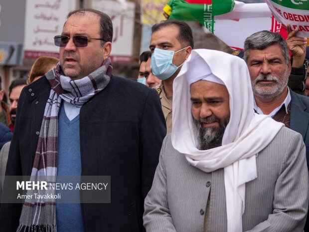 راهپیمایی 22 بهمن در تایباد