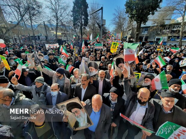 راهپیمایی 22 بهمن در خرم آباد