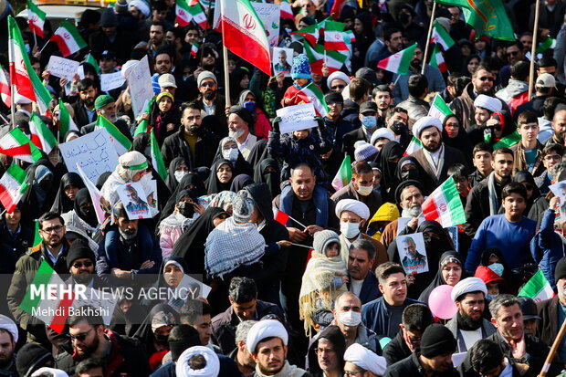 راهپیمایی 22 یهمن در شهر قم