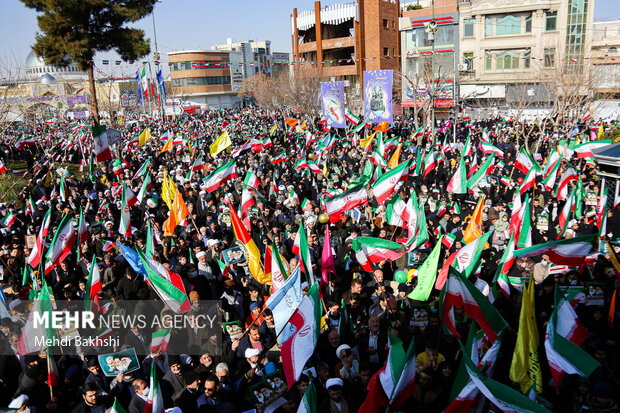 راهپیمایی 22 یهمن در شهر قم