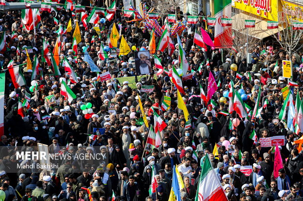 راهپیمایی 22 یهمن در شهر قم