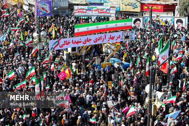 راهپیمایی 22 یهمن در شهر قم