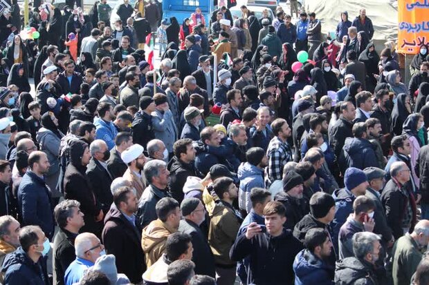 حضور پرشور مردم ملایر در راهپیمایی ۲۲ بهمن 